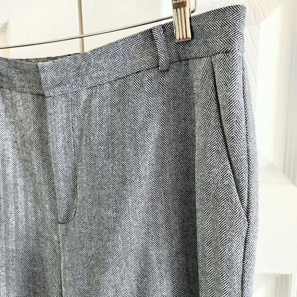 Chaps Tweed Herringbone Wool Lined Women's Pants Trousers, US Size 14 - Picture 4 of 5